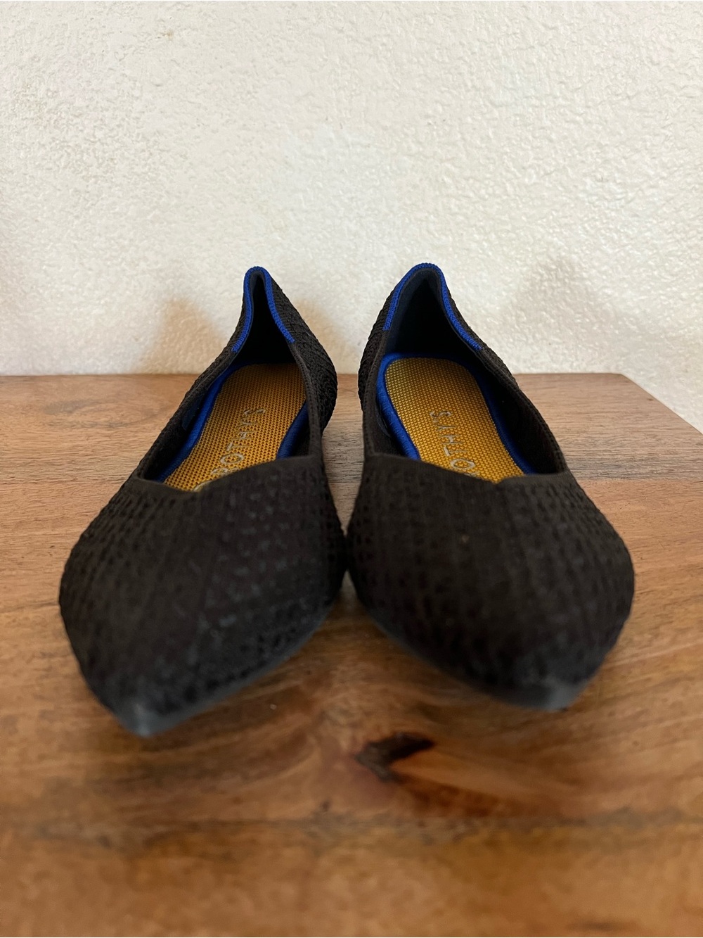 Rothy's The Point Ballet Flats Womens Black Pointed Toe Size 7.5 - Picture 3 of 9